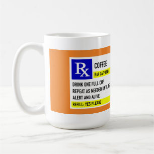 Taza De Café Café Rx Mug (15 oz. blanco)