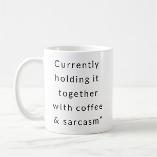 Taza De Café Café + Sarcasmo - Mug en modo de supervivencia