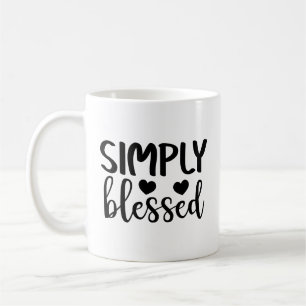 Taza De Café Café simplemente bendecido