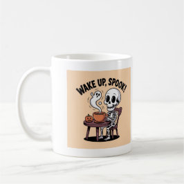 Taza De Café Café Skeleton Mug - Despierten Halloween Desi