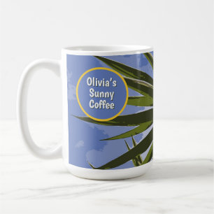 Taza De Café Café Soleado Personalizado Yuca Tropical
