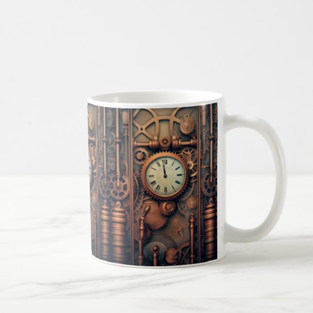 Taza De Café Café Steampunk Clock (Derecha)