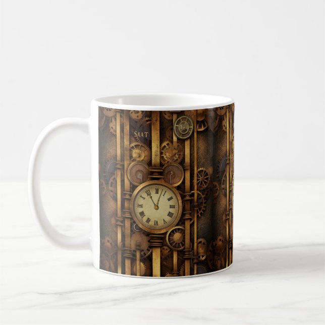Taza De Café Café Steampunk Clock (Izquierda)