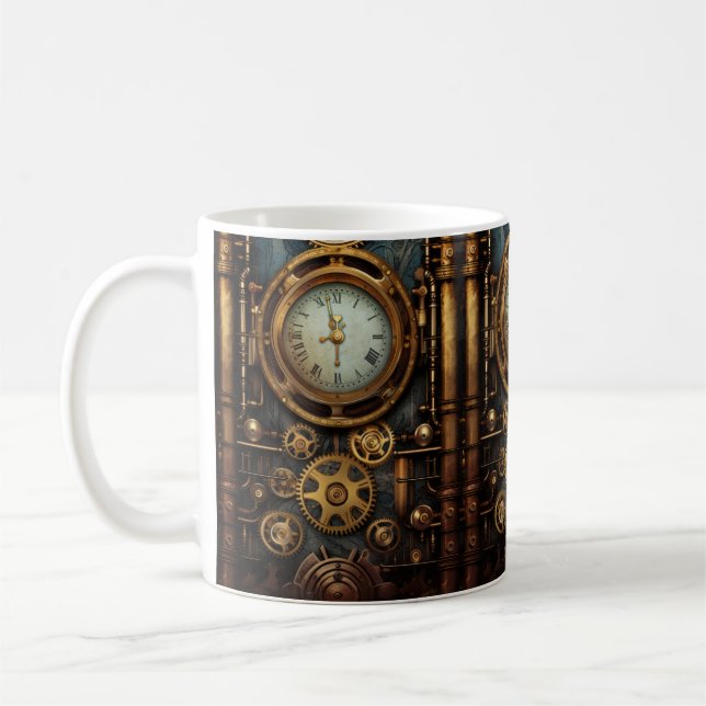 Taza De Café Café Steampunk Clock (Izquierda)