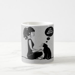 Taza De Café Café Té Cacao caliente Mug meditate Yoga Chica G