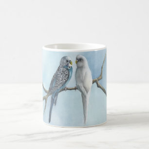 Taza De Café Café Té Cacao caliente Mug Parakeets Budgie Bird