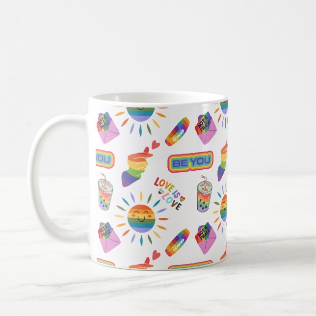 Taza De Café Café Tea Mug de la comunidad LGBTQ+ (Izquierda)