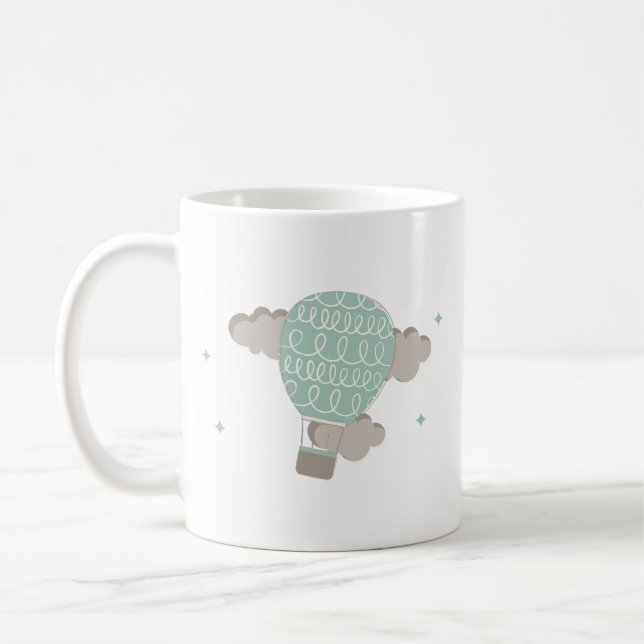 Taza De Café Café texturizado con globo de aire (Izquierda)
