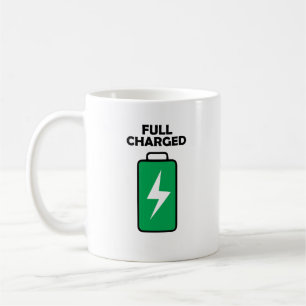 Taza De Café Café totalmente cargado Mug - Un regalo divertido