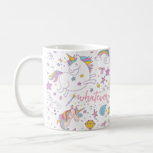 Taza De Café Café unicornio mágico (Izquierda)