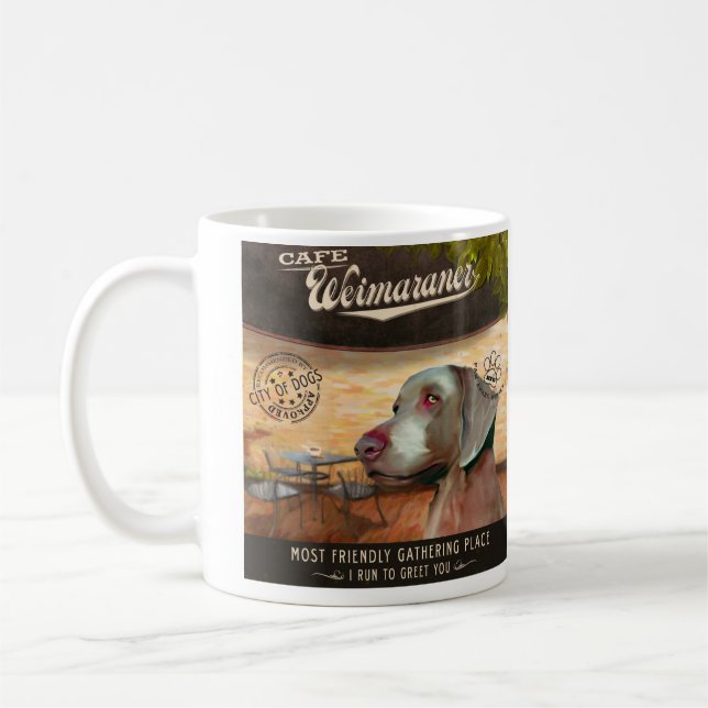 Taza De Café Café Weimaraner (Izquierda)