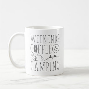Taza De Café Café Y Camping Los Fines De Semana