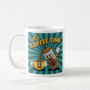 Taza De Café Café y diseño de prensa francés - Mañana