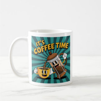 Taza De Café Café y diseño de prensa francés - Mañana
