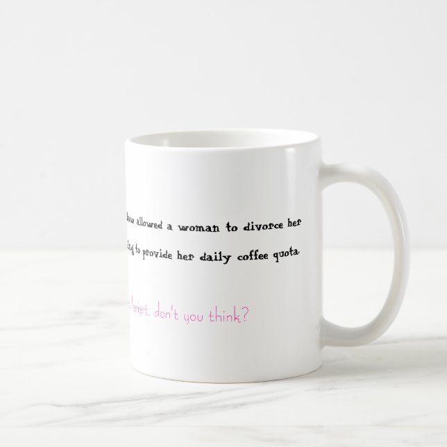 Taza De Café Café y divorcio (Derecha)