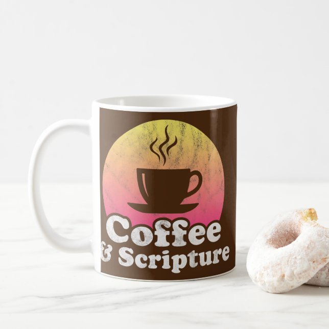 Taza De Café Café y escritura  (Con donut)