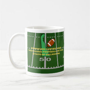 Taza De Café Café y Fútbol en Delaware 