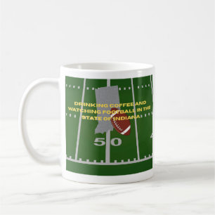 Taza De Café Café y Fútbol en Indiana
