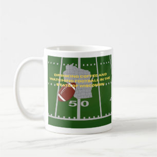 Taza De Café Café y Fútbol en Wisconsin