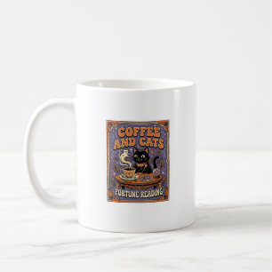 Taza De Café Café Y Gatos Gato Hojas De Té Café Lectura De La F