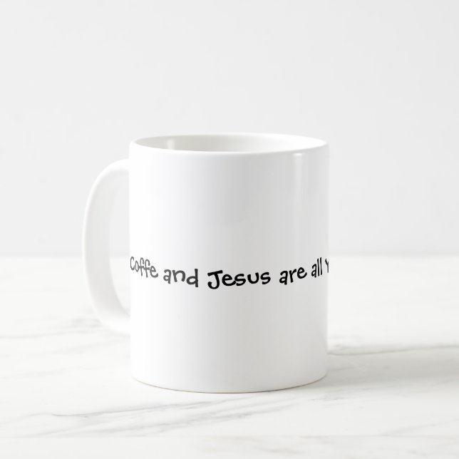 Taza De Café Café y Jesús Mug (Anverso izquierdo)