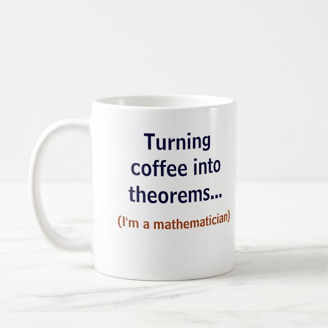 Taza De Café Café y matemáticas (Izquierda)