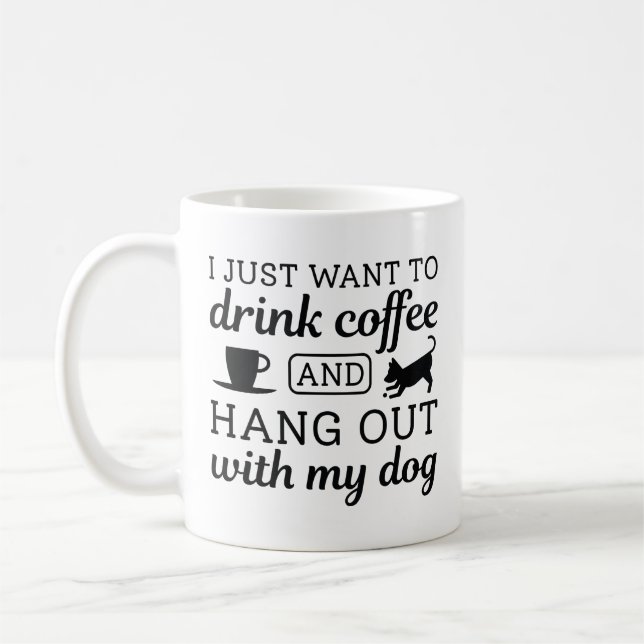 Taza De Café Café Y Perro (Izquierda)