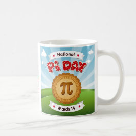 Taza De Café Café y PIE en el Día del Pi