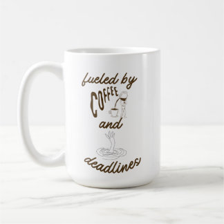Taza De Café Café y plazos Cute humor de oficina