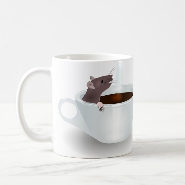 Taza De Café Café y Rat Lover (Izquierda)