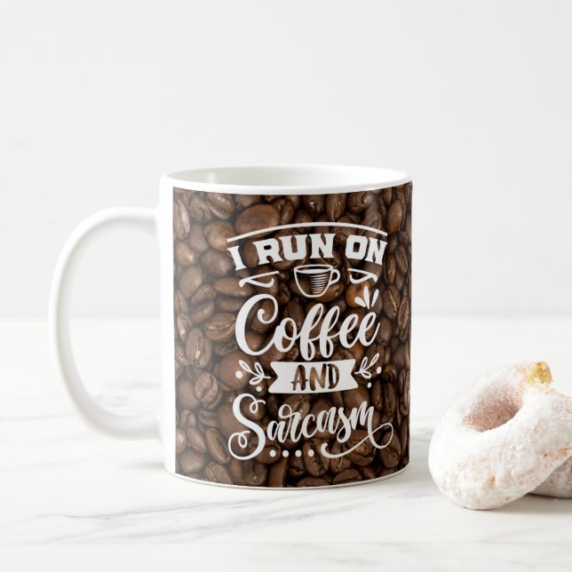 Taza De Café Café y sarcasmo (Con donut)