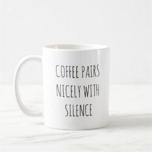 Taza De Café Café Y Silencio   Capacidad: 20 oz.