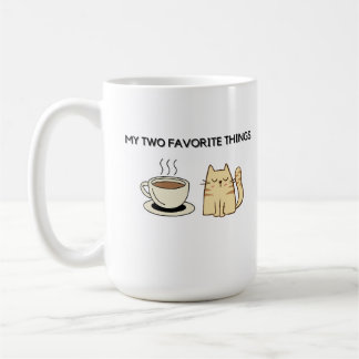 Taza De Café Café y tazón de gato