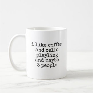 Taza De Café Café y violonchelo tocando violonchelista divertid