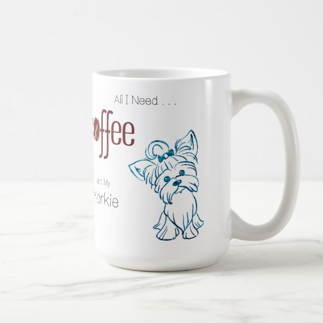 Taza De Café Café y Yorkie (Derecha)