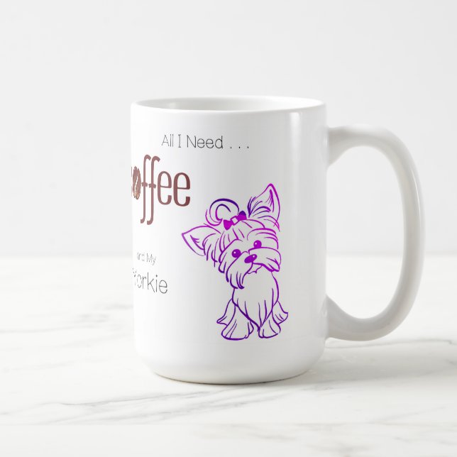 Taza De Café Café y Yorkie (Derecha)
