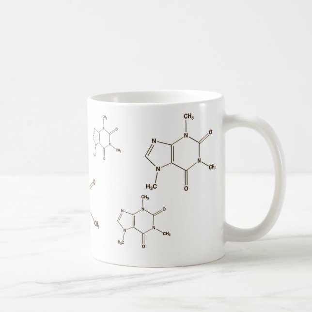 Taza De Café cafeína, cafeína, cafeína, cafeína, caffein… (Derecha)