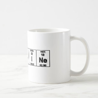 Taza De Café Cafeína de la tabla periódica