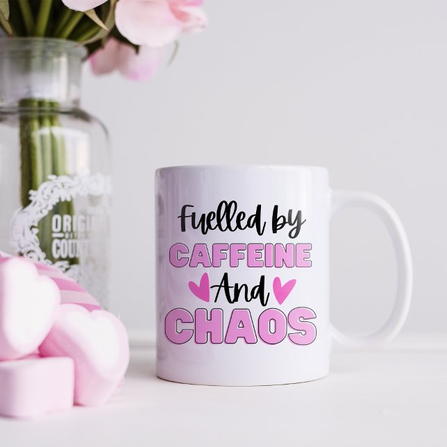 Taza De Café Cafeína divertida y caos (Subido por el creador)