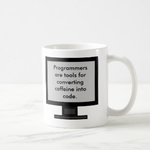 Taza De Café Cafeína en código Mug