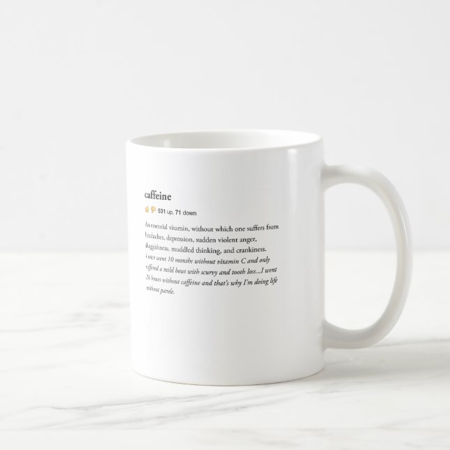 Taza De Café cafeína - Encuentro del Diccionario Urbano (Derecha)