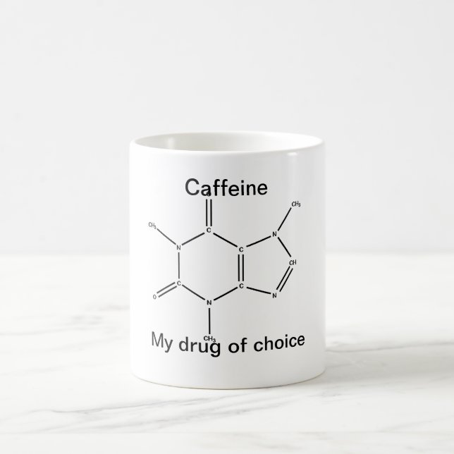 Taza De Café Cafeína: mi droga de la opción (Centro)