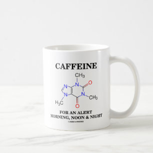 Taza De Café Cafeína Para Una Mañana, Mediodía Y Noche Alerta