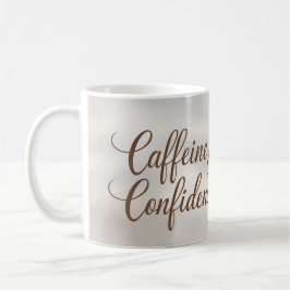 Taza De Café Cafeína y confianza - Café elegante Mug