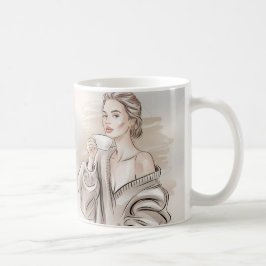 Taza De Café Cafeína y confianza - Café elegante Mug