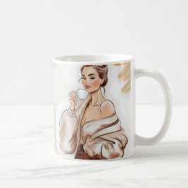 Taza De Café Cafeína y confianza - Gracioso café de mamá Mug