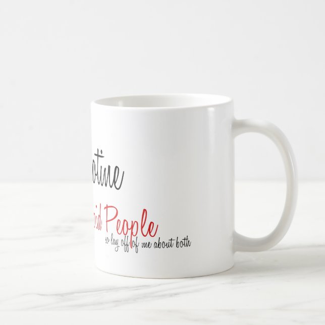 Taza De Café Cafeína y nicotina (Derecha)