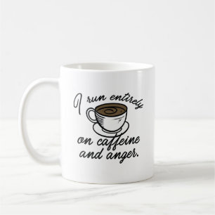 Taza De Café Cafeína Y Rabia