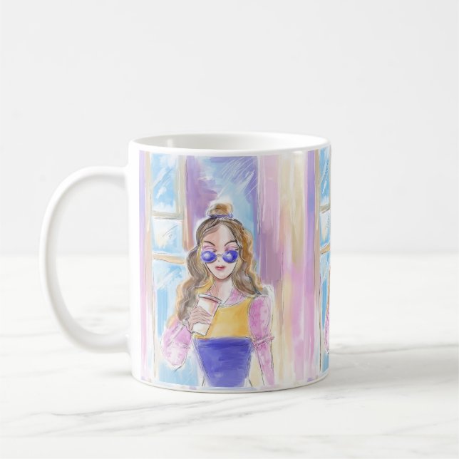 Taza De Café Cafetera de moda (Izquierda)