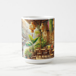Taza De Café Cafetería en Bangkok Tailandia